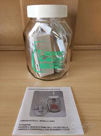 Lampada Barattolo Nutella con Lampadina Verde