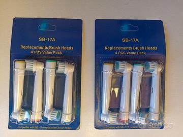 Testine compatibili per spazzolino Oral-b 8 pezzi