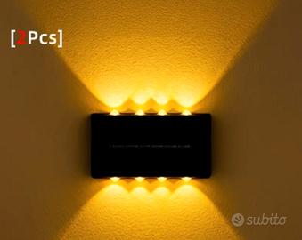 2 pezzi Lampada da recinzione solare, Lampada sola