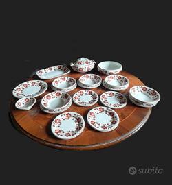 Servizio da tavola Ginori dipinto a mano 21 pezzi 