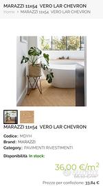 Mattoni chevron marazzi Vero larice