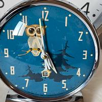 SVEGLIA VINTAGE ANIMATA  DIAMOND GUFO 1978
