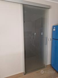 porta scorrevole in vetro