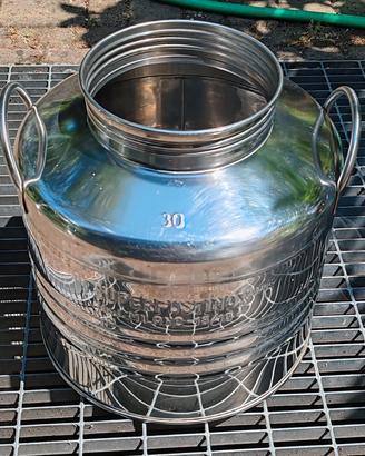 Tanica/Fusto acciaio inox 30 litri 