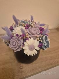Bouquet di fiori in cera profumata