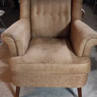 2 Poltrone in semi pelle