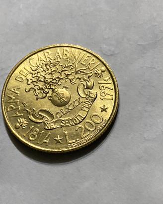 200 lire italiane arma dei carabinieri