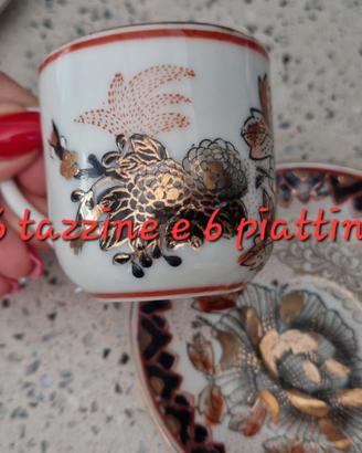 Set caffè Vintage  in porcellana cinese