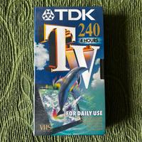 Cassetta nuova vuota VHS TDK E-240TVED