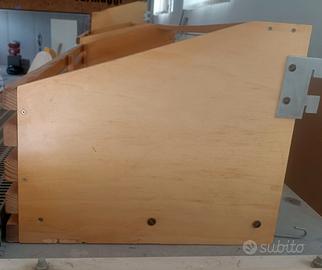 3 porta pane/ porta vasi in legno dim 100 cm x 50 