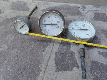 Termometro bimetallico con sonda in rame