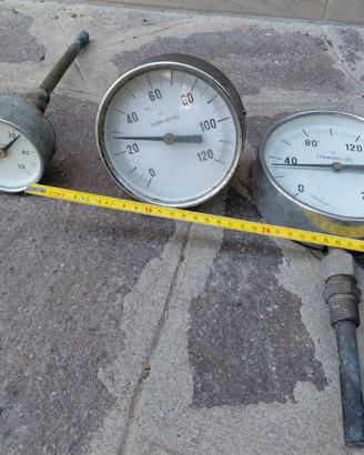 Termometro bimetallico con sonda in rame