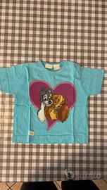 T- shirt maglia bambina dipinto a mano
