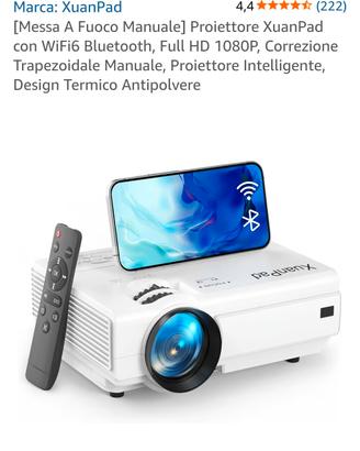 Proiettore XuanPad  Full HD 1080p WiFi 6 Bluetooth