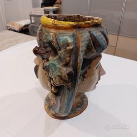 Testa di Moro bifacciale di Caltagirone