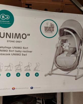 Kinderkraft Sdraietta a Dondolo 5 in 1 Unimo