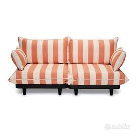 Lounge sofa Fatboy paletti stripe orange Creme