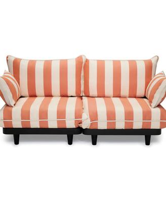 Lounge sofa Fatboy paletti stripe orange Creme