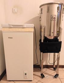 Fermentatore con refrigerazione e riscaldamento 