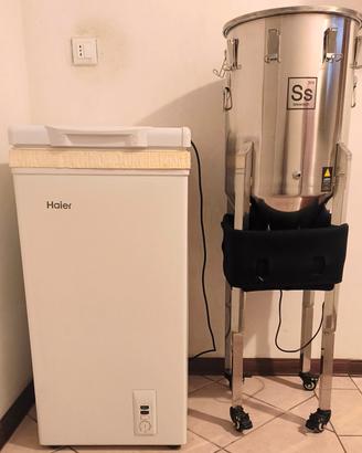 Fermentatore con refrigerazione e riscaldamento 