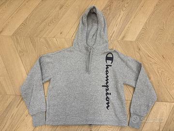 Felpa Champion Donna con Cappuccio Grigio Melange