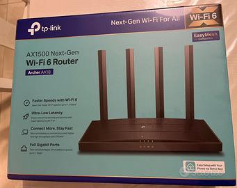 Router TP-Link AX1500 Wi-Fi 6 Nuovo – Dual Band