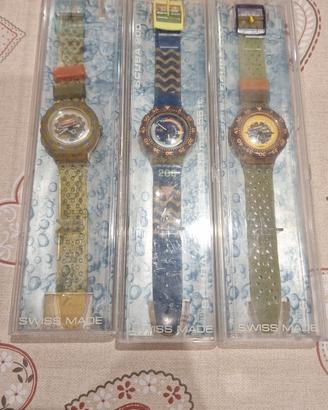 LOTTO DI 3 SWATCH SCUBA VINTAGE