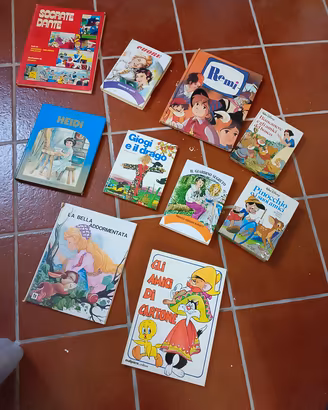 Lotto 8 libri di favole per bambini vintage