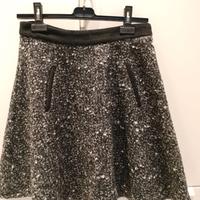 Gonna grigia, nera e bianca You&You Jeans