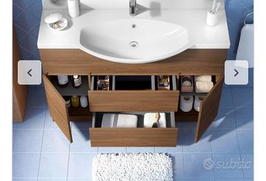 Mobile da bagno nuovo 122x 34,5x82 Lavabo resina