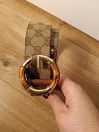 Cintura Gucci  pelle e Bamboo