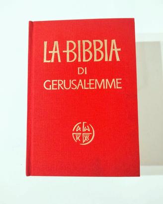 Bibbia di Gerusalemme con custodia in vera pelle 