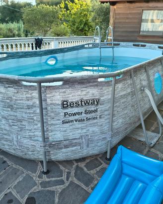 piscina bestway  ovale 4.20x 2.50x 1.00