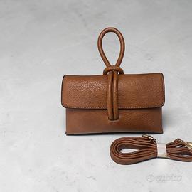 Borsa elegante marrone da donna con tracolla 