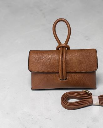 Borsa elegante marrone da donna con tracolla 