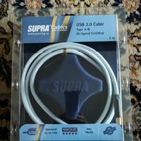 Supra Cables Cavo USB 2.0 A/B, 2 m