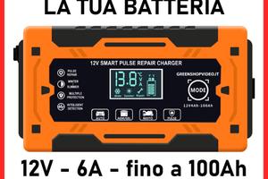 Caricabatterie Auto 12V  100A Ripara batteria Moto