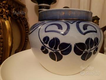 Richard Ginori Vaso ceramica blu intenso