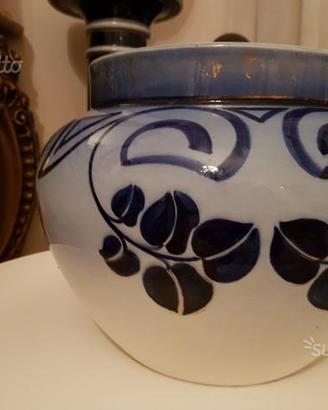 Richard Ginori Vaso ceramica blu intenso