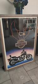 Poster Harley Davidson moto vintage  65/95 cm 
