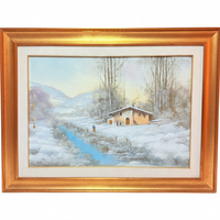 Quadro a olio firmato Conti con certificato