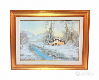 Quadro a olio firmato Conti con certificato