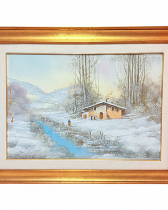 Quadro a olio firmato Conti con certificato