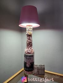 Lampada LED bottiglia birra Corona Extra Pink