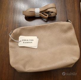 Borsa beige con tracolla NUOVA