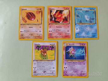 5 Carte Pokemon Neo Revelation ITA+ENG rare/ prime
