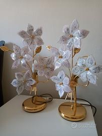 coppia abat jour vetro di murano