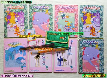 MORDILLO VINTAGE Quaderni Astuccio Righe Adesivi