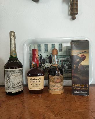 Lotto 4 Bottiglie Liquori e Distillati vintage