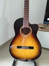 Chitarra classica Ortega Tobacco con EQ + bag